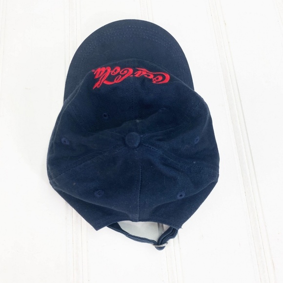 Vintage Coca Cola Baseball Dad Hat Navy Blue Cap - Picture 3 of 8